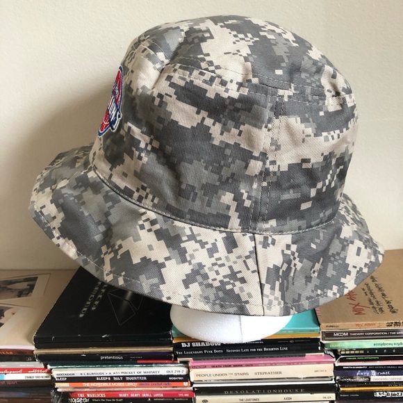 Rare Detroit Pistons Army Camo Bucket Hat - Picture 5 of 8
